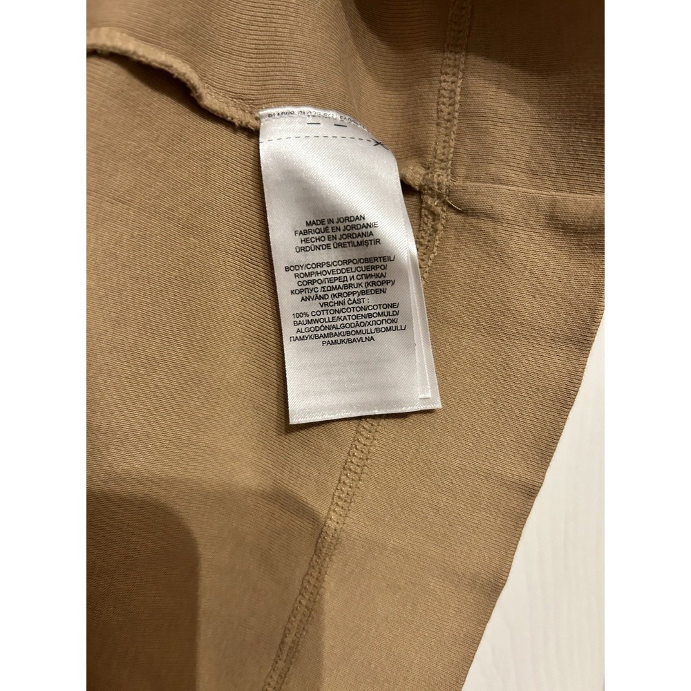 Ralph Lauren Womens XL 3/4 Sleeve Boat Neck Tee Shirt‎ Pocket Sleeve Beige Brown - Picture 9 of 9